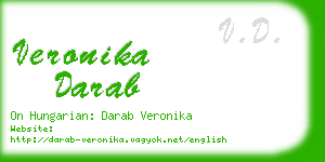 veronika darab business card